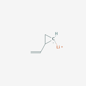 molecular formula C5H7Li B14557718 lithium;ethenylcyclopropane CAS No. 61782-55-6