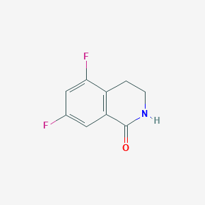molecular formula C9H7F2NO B1455780 5,7-二氟-1,2,3,4-四氢异喹啉-1-酮 CAS No. 1340410-20-9