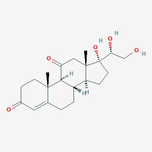 molecular formula C21H30O5 B145579 4-PREGNENE-17-A-20-B-21-TRIOL-*3-11-DION E CAS No. 116-59-6