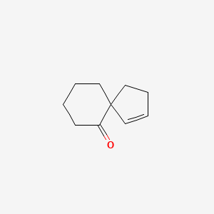 molecular formula C10H14O B14557949 Spiro[4.5]dec-1-en-6-one CAS No. 61765-59-1