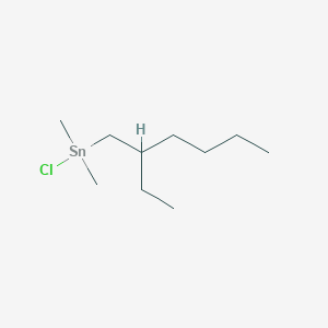 molecular formula C10H23ClSn B14557956 Chloro(2-ethylhexyl)dimethylstannane CAS No. 61726-32-7