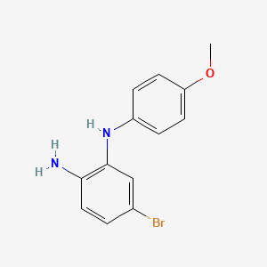 molecular formula C13H13BrN2O B1455805 5-溴-N1-(4-甲氧基苯基)苯-1,2-二胺 CAS No. 1416336-77-0