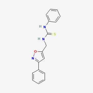 N-Phenyl-N'-[(3-phenyl-1,2-oxazol-5-yl)methyl]thiourea