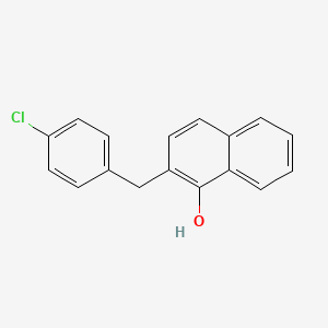 2-[(4-Chlorophenyl)methyl]naphthalen-1-ol