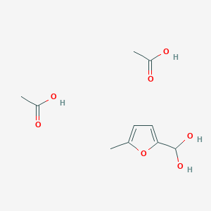 Acetic acid;(5-methylfuran-2-yl)methanediol