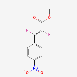 Methyl 2,3-difluoro-3-(4-nitrophenyl)prop-2-enoate