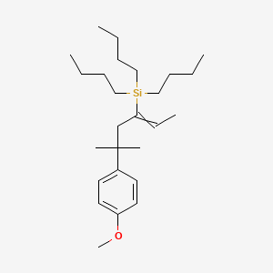 Tributyl[5-(4-methoxyphenyl)-5-methylhex-2-EN-3-YL]silane