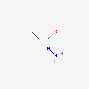 B145582 1-Amino-3-methylazetidin-2-one CAS No. 130065-25-7