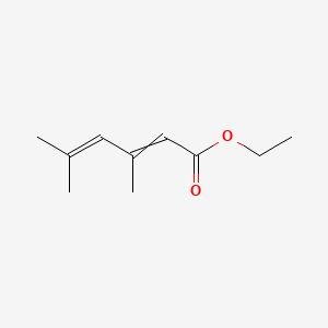 molecular formula C10H16O2 B14558210 Ethyl 3,5-dimethylhexa-2,4-dienoate CAS No. 62030-46-0