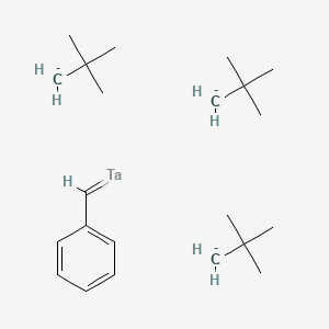 molecular formula C22H39Ta-3 B14558217 Benzylidenetantalum;2-methanidyl-2-methylpropane CAS No. 61645-37-2