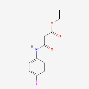 molecular formula C11H12INO3 B14558229 Ethyl 3-(4-iodoanilino)-3-oxopropanoate CAS No. 62033-65-2