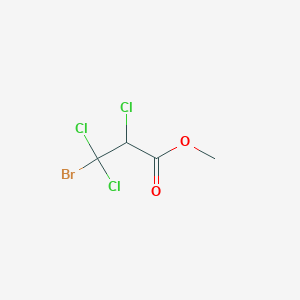 molecular formula C4H4BrCl3O2 B14558238 Methyl 3-bromo-2,3,3-trichloropropanoate CAS No. 61905-30-4