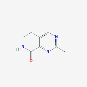 molecular formula C8H9N3O B14558247 Pyrido[3,4-d]pyrimidin-8(5H)-one, 6,7-dihydro-2-methyl- CAS No. 62205-99-6