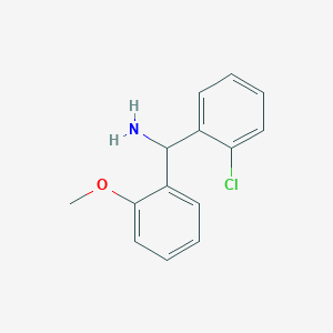 B1455825 (2-Chlorophenyl)(2-methoxyphenyl)methanamine CAS No. 1179084-82-2