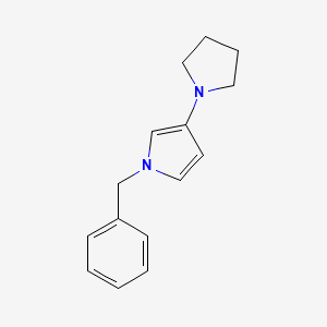 1H-Pyrrole, 1-(phenylmethyl)-3-(1-pyrrolidinyl)-