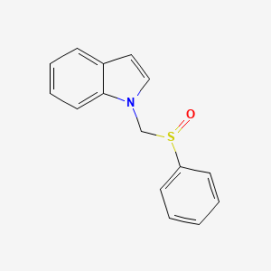 1-[(Benzenesulfinyl)methyl]-1H-indole