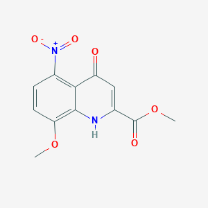 Methyl 8-methoxy-5-nitro-4-oxo-1,4-dihydroquinoline-2-carboxylate