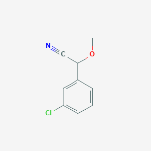 molecular formula C9H8ClNO B1455836 2-(3-氯苯基)-2-甲氧基乙腈 CAS No. 90470-53-4