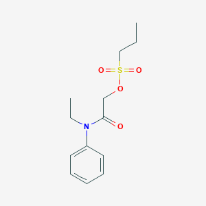 2-[Ethyl(phenyl)amino]-2-oxoethyl propane-1-sulfonate