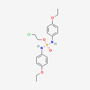 2-Chloroethyl N,N'-bis(4-ethoxyphenyl)phosphorodiamidate