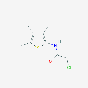 molecular formula C9H12ClNOS B1455839 2-氯-N-(三甲基噻吩-2-基)乙酰胺 CAS No. 1354961-12-8