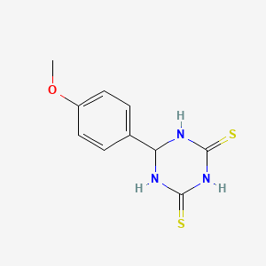 1,3,5-Triazine-2,4(1H,3H)-dithione, dihydro-6-(4-methoxyphenyl)-