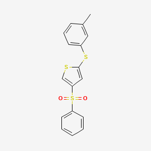 4-(Benzenesulfonyl)-2-[(3-methylphenyl)sulfanyl]thiophene