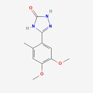 5-(4,5-Dimethoxy-2-methylphenyl)-1,2-dihydro-3H-1,2,4-triazol-3-one