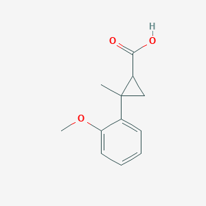 B1455844 2-(2-Methoxyphenyl)-2-methylcyclopropane-1-carboxylic acid CAS No. 1248470-94-1
