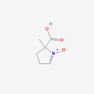 2H-Pyrrole-2-carboxylic acid, 3,4-dihydro-2-methyl-, 1-oxide