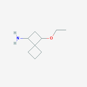 molecular formula C9H17NO B1455845 3-乙氧基螺[3.3]庚烷-1-胺 CAS No. 1354961-64-0