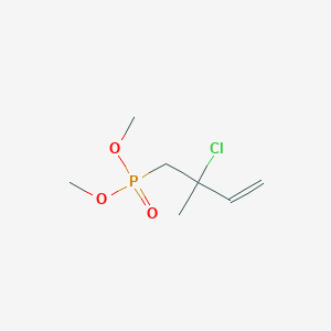 molecular formula C7H14ClO3P B14558455 Dimethyl (2-chloro-2-methylbut-3-en-1-yl)phosphonate CAS No. 61715-96-6