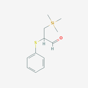 2-(Phenylsulfanyl)-3-(trimethylsilyl)propanal