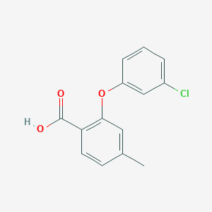 B1455851 2-(3-Chlorophenoxy)-4-methylbenzoic acid CAS No. 1273836-50-2