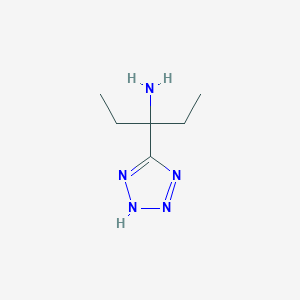molecular formula C6H13N5 B1455854 3-(1H-1,2,3,4-四唑-5-基)戊-3-胺 CAS No. 1250299-56-9