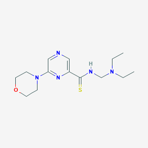 Pyrazinecarbothioamide, N-[(diethylamino)methyl]-6-(4-morpholinyl)-