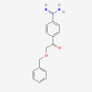 Benzenecarboximidamide, 4-[(phenylmethoxy)acetyl]-