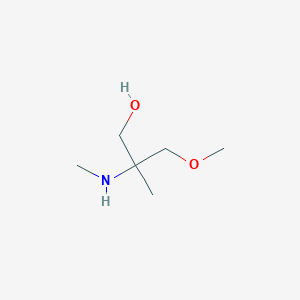 molecular formula C6H15NO2 B1455855 3-甲氧基-2-甲基-2-(甲基氨基)丙醇-1 CAS No. 1249442-60-1
