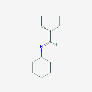 (1E)-N-Cyclohexyl-2-ethylbut-2-en-1-imine