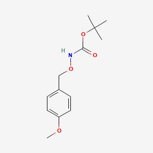 molecular formula C13H19NO4 B1455858 Carbamic acid, [(4-methoxyphenyl)methoxy]-, 1,1-dimethylethyl ester CAS No. 154083-67-7