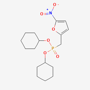 Dicyclohexyl [(5-nitrofuran-2-yl)methyl]phosphonate