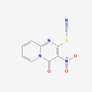 3-Nitro-4-oxo-4H-pyrido[1,2-a]pyrimidin-2-yl thiocyanate