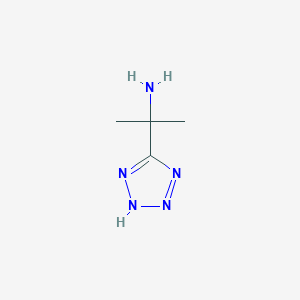molecular formula C4H9N5 B1455862 2-(1H-1,2,3,4-四唑-5-基)丙-2-胺 CAS No. 1211587-69-7