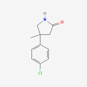 B1455869 4-(4-Chlorophenyl)-4-methylpyrrolidin-2-one CAS No. 1494289-57-4