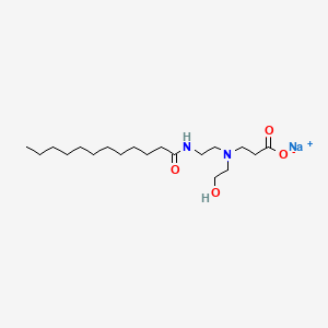 Sodium N-(2-hydroxyethyl)-N-(2-((1-oxododecyl)amino)ethyl)-beta-alaninate