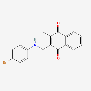 2-[(4-Bromoanilino)methyl]-3-methylnaphthalene-1,4-dione