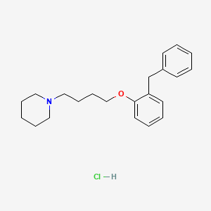 1-[4-(2-Benzylphenoxy)butyl]piperidine;hydrochloride