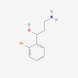 B1455875 3-Amino-1-(2-bromophenyl)propan-1-ol CAS No. 1368144-30-2