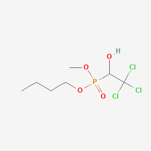 Butyl methyl (2,2,2-trichloro-1-hydroxyethyl)phosphonate