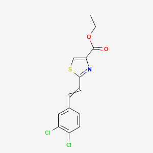 Ethyl 2-[2-(3,4-dichlorophenyl)ethenyl]-1,3-thiazole-4-carboxylate